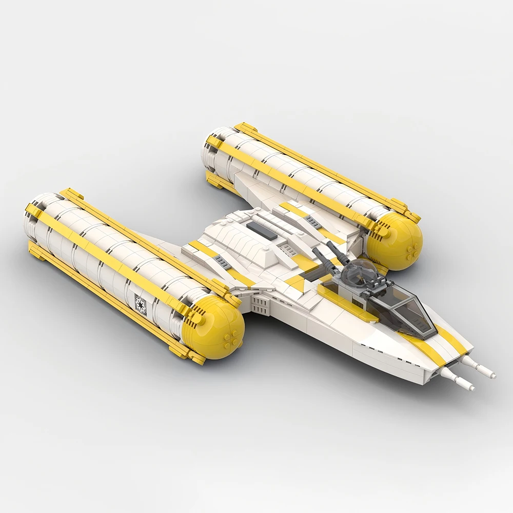 1440PCS MOC Space Series Fighter BTL-B War Model Building Blocks DIY Modular Tech Spaceship Assembly Children's Toy Boy Gift