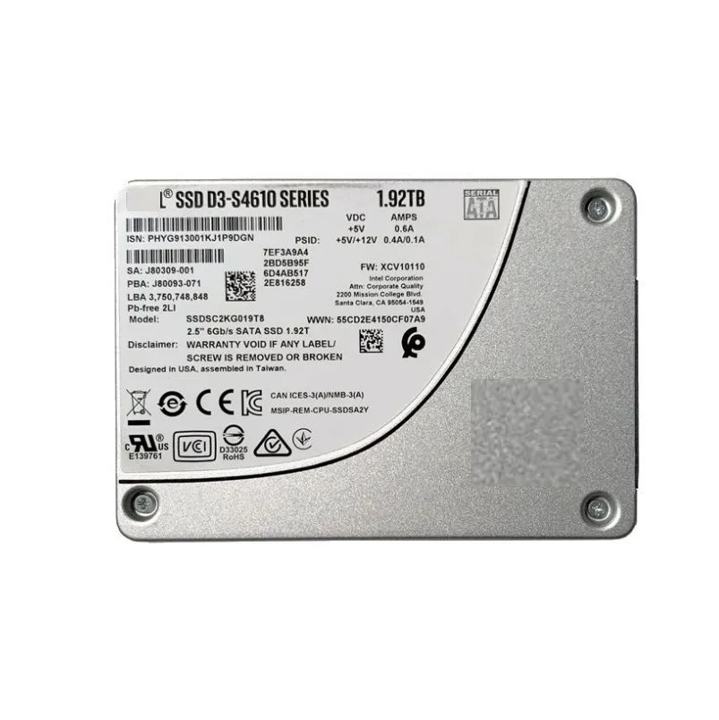 Imagem -03 - Estado Sólido Ssd 480g 960g 192 tb Sata3.0 Enterprise Original Novo Unidade de