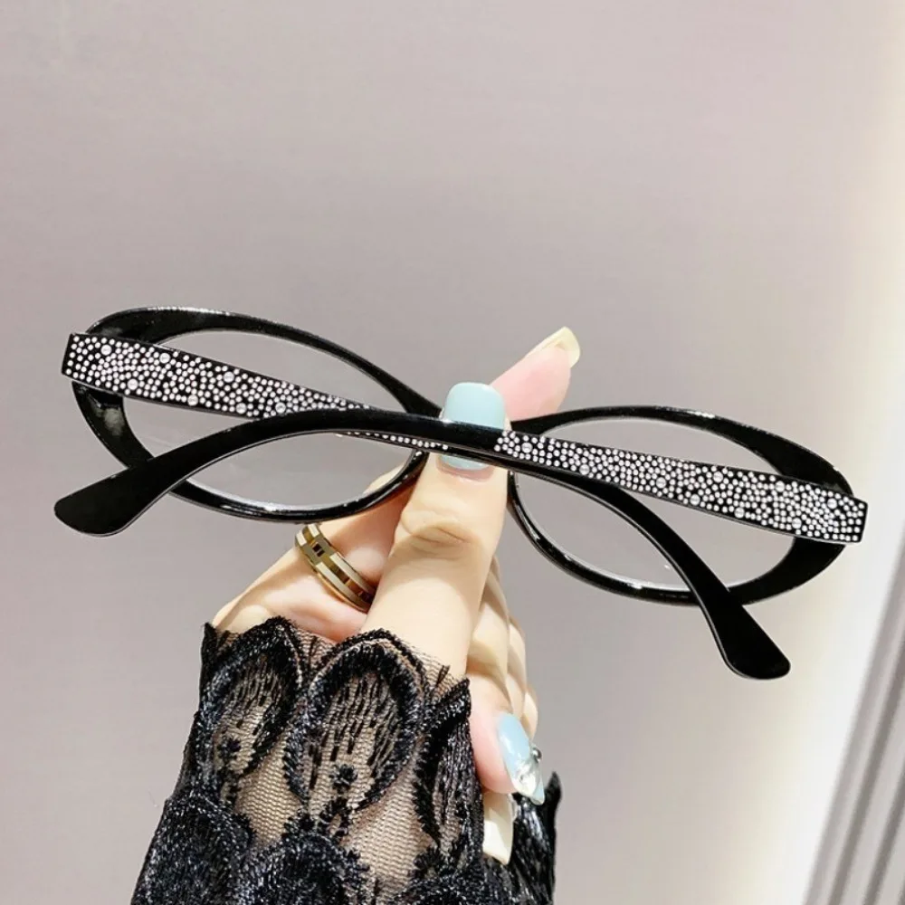 Retro OvalFrame Men Women Metal Reading Glasses  Anti Blue Light Hyperopia Eyewear Presbyopia Elderly Eyeglass image 6