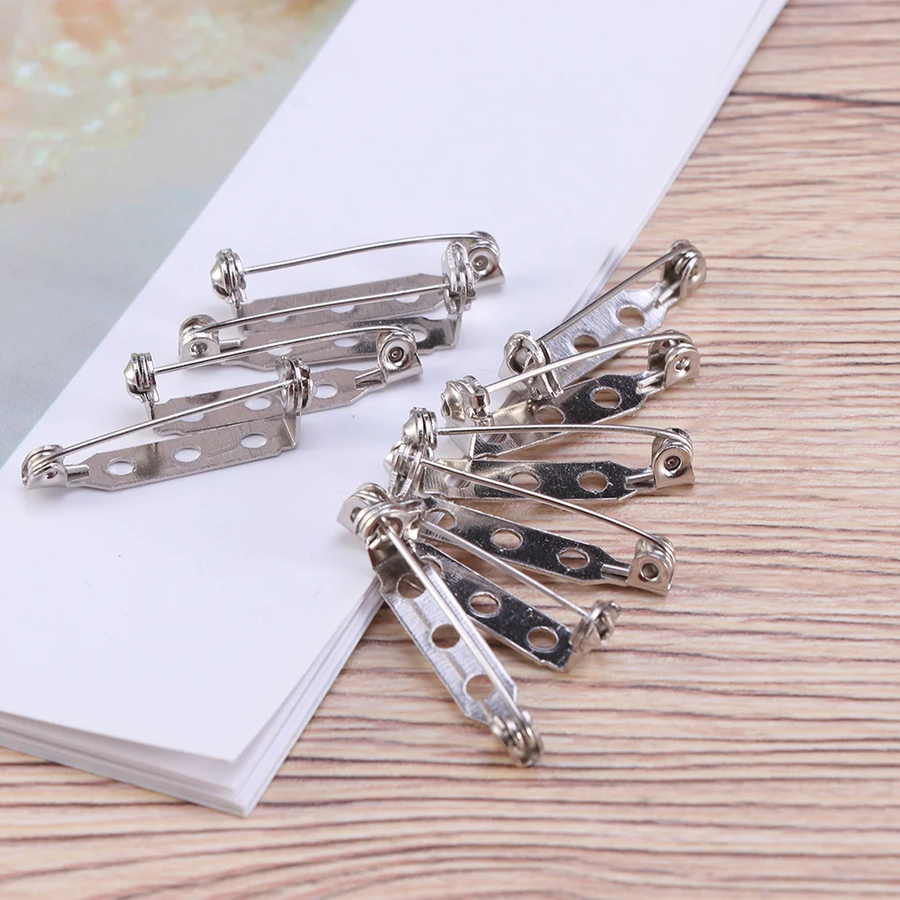 

120pcs 2 2.5 Cm 3.2 Cm Insurance Brooch Simple Shining Safe Clasp For Clothing Accessories Fastening Women Girls Gift Secure
