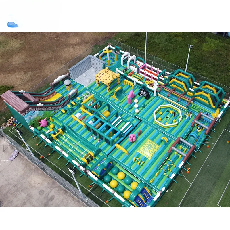 FOR  outdoor large inflatable amusement park inflatable slides children's playground jumping castle bouncer and obstacle games