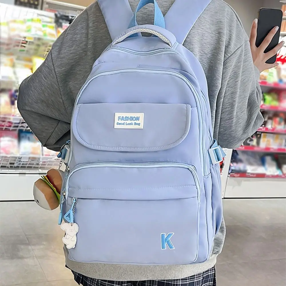 

Korean Students School Bags Waterproof Adjustable Straps College Student Backpack Zipper Closure Comfortable Girl's Backpack