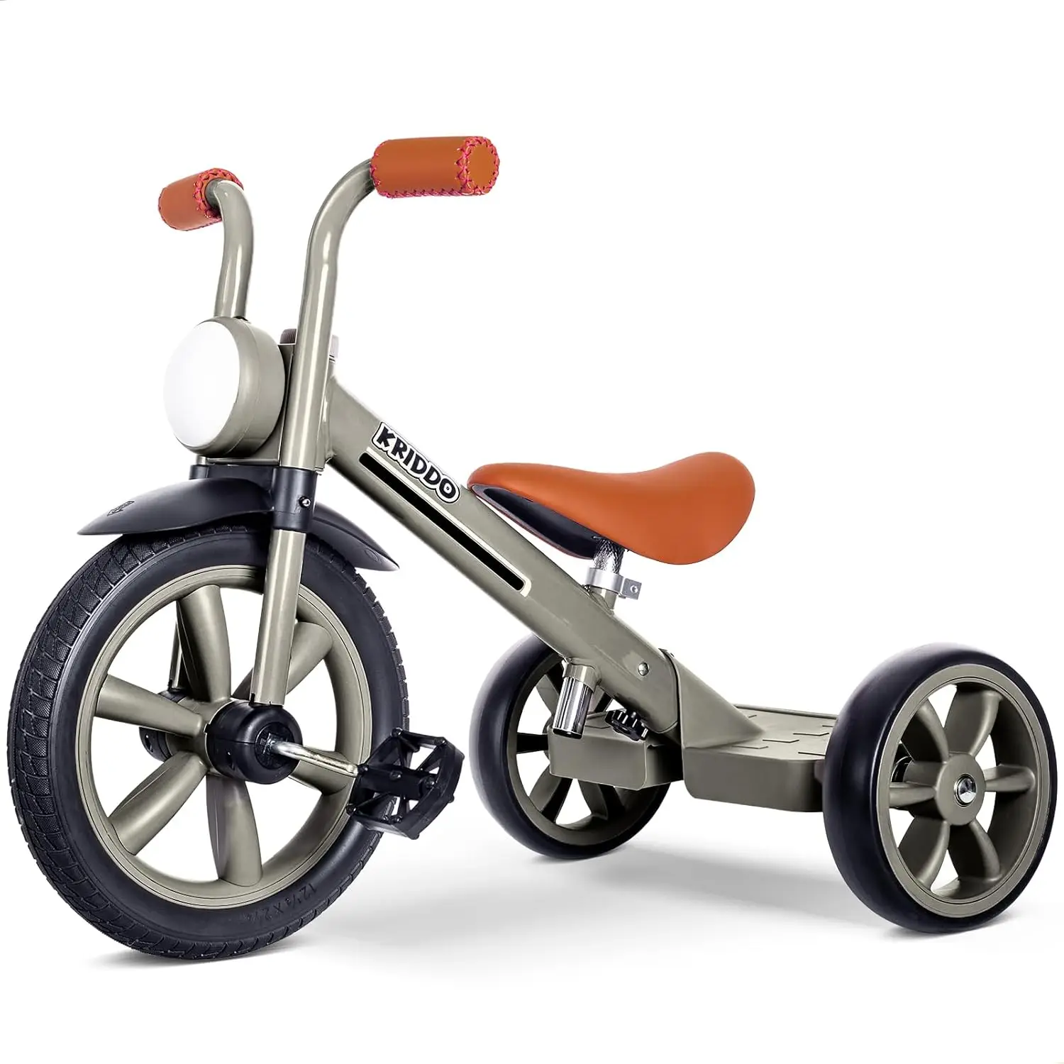 Kids Tricycles Age 2 Years to 5 Years, 12 Inch Puncture Free Rubber Wheel w Front Light, Kids Trike for 2.5 to 5 Year Old, Gift