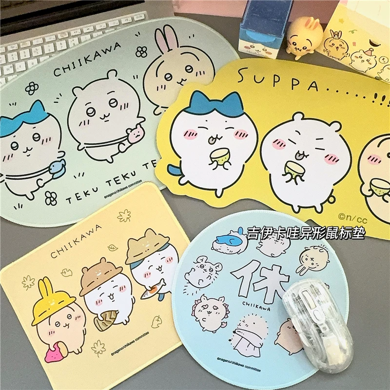 

Kawaii Chiikawa Office Desk Pad Computer Keyboard Pad Anime Usagi Girl's Heart Cute Anti-slip Thickened Table Mouse Pad