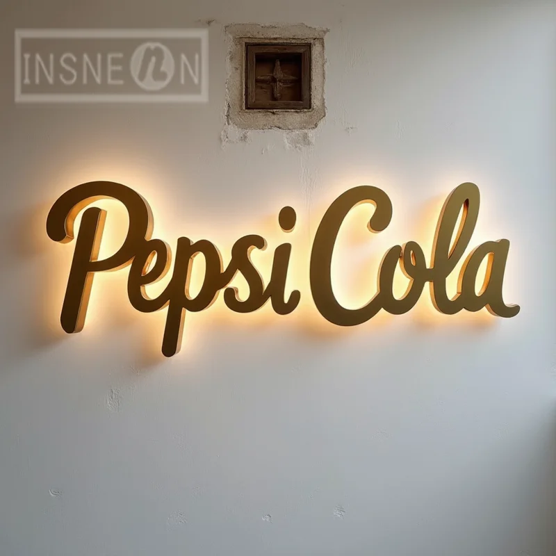 

Custom LED Backlit 3D Metal Sign Letters For Storefront Business Outdoor Waterproof Illuminated Light Up Advertising Signage