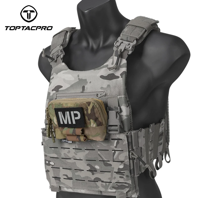 TOPTACPRO Tactical Admin Pouch MOLLE EDC Utility Pouch Multi-Function Waist Bag Camouflage Belt-Pouch 8510