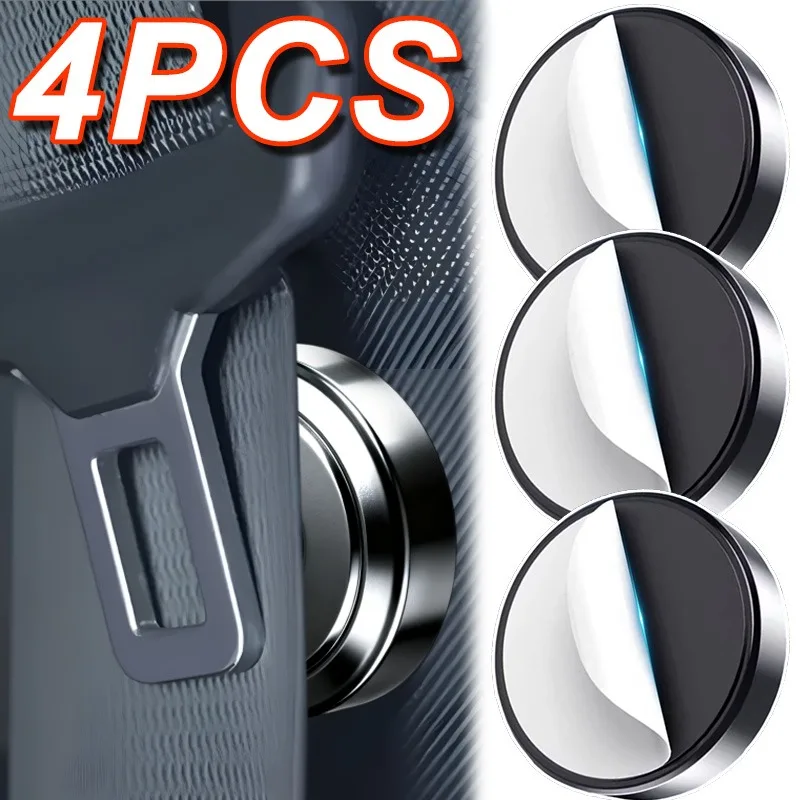 1-4pcs Car Safety Locking Device Seat Belt Fastener Latch Shake Stabilizer Magnetic Seat Belt Holder No Drill Seat Belt Adjuster