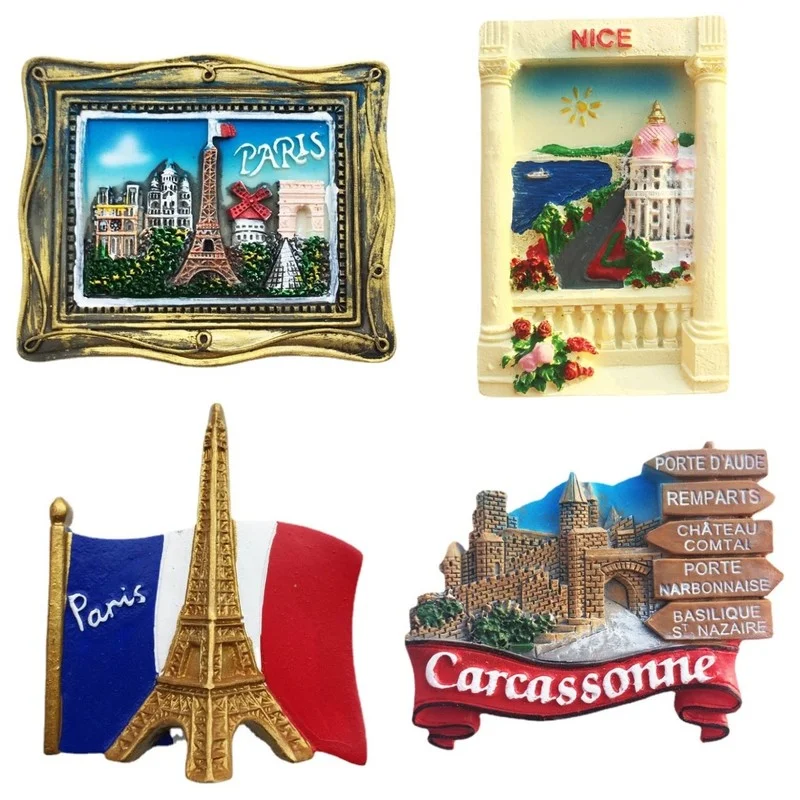 

France Travelling Fridge Stickers Creative French Cities Tourist Souvenirs Fridge Magnets Birthday Gifts Magnetic Stickers