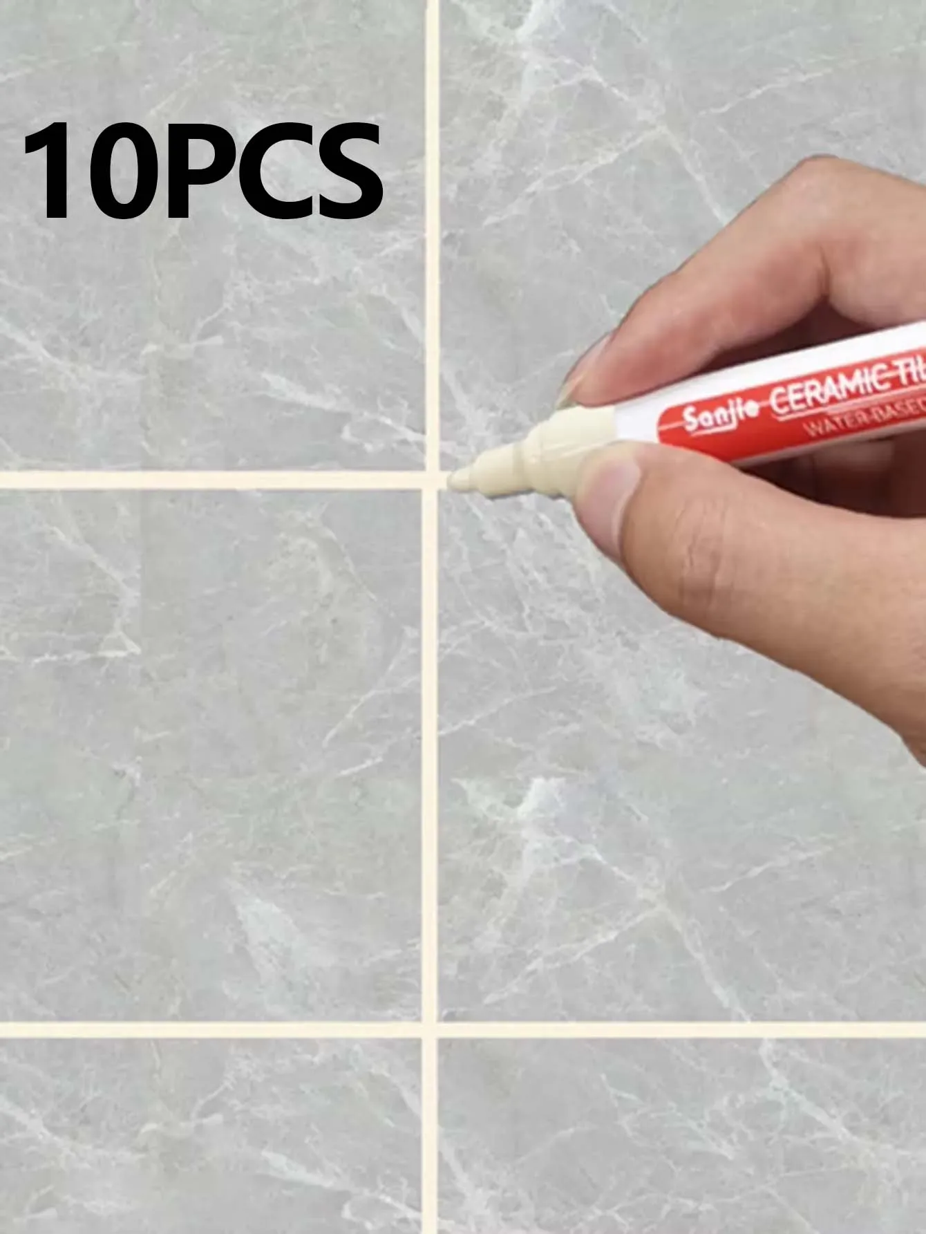 1/5/10/30PC Keramische tegels badkamer muur vloertegel kloof kleur reparatie anti-schimmel waterdicht whiteboard kleur reparatie pen