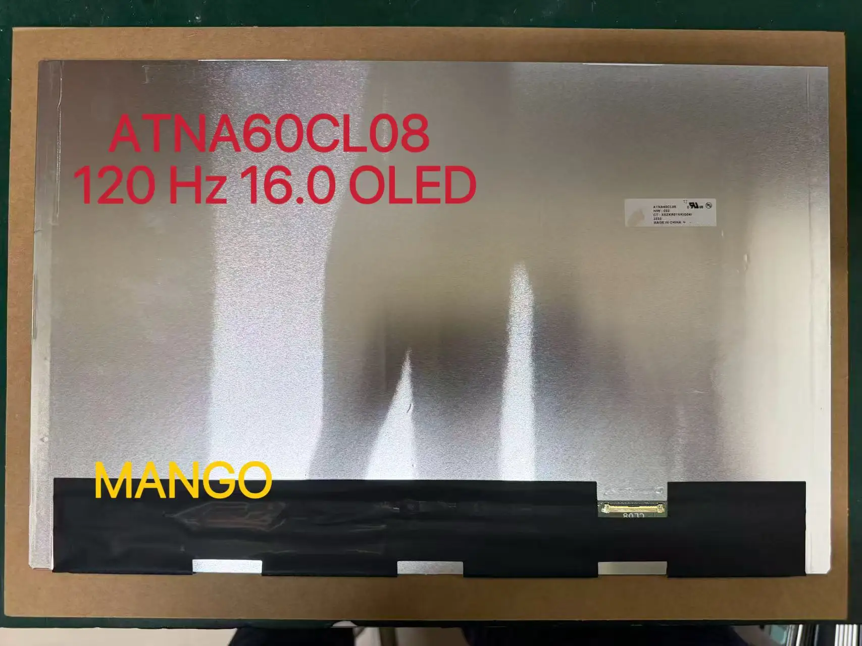 

16.0" for ATNA60CL08 120Hzfor HP OLED Laptop Screen Notebook Panel Display 40Pins Matrix Replacement