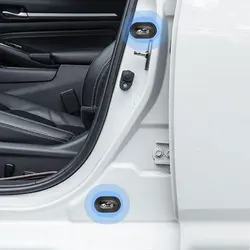 10x Car Door Anti Shock Absorber Silicone Door Buffer Bumper Anti-collision Sound Absorbing Pad Auto Rubber Gasket Stickers