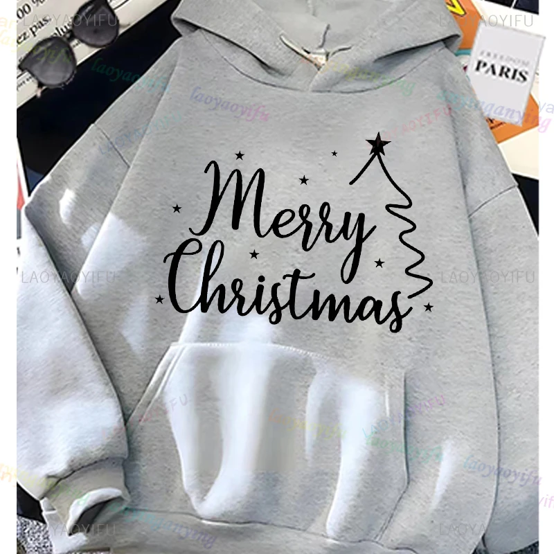 Father Christmas Hoodies Ho`Ho`Ho`Casual Funny Men Women Cartoon Sweatshirts Long Sleeve Shirt Coats Autumn Winter Streetwear