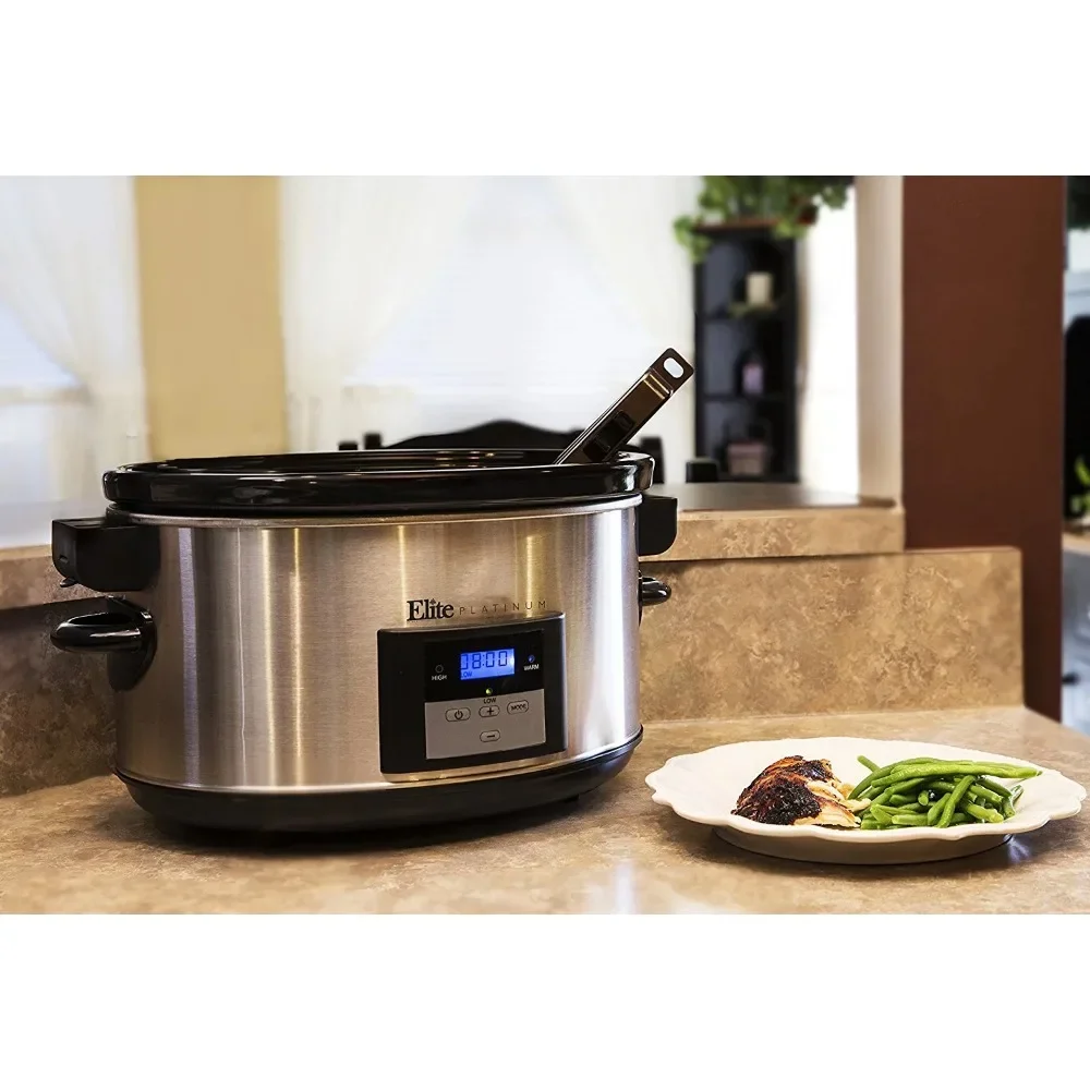 MST-900VXD 8.5-Quart Stainless Steel Programmable Slow Cooker With Locking Lid Home-appliance Sous Vide Electric Rice Cooker