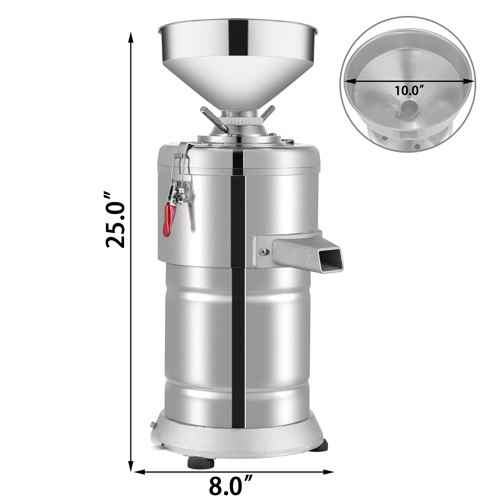 VEVOR-máquina eléctrica para hacer mantequilla de cacahuete, trituradora de frutos secos, 15 Kg/H, 1100W