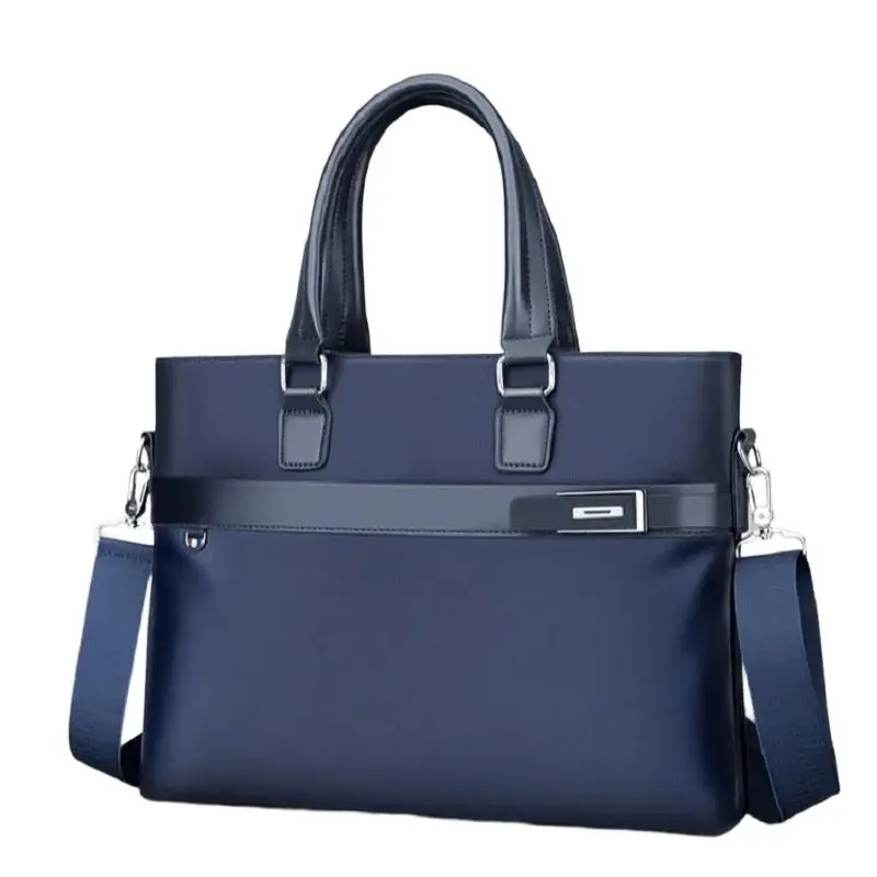 Men's Oxford Business Briefcase Fashion 14inch Laptop Shoulder Bag Large Capacity Casual Handbag Durable Office Trip