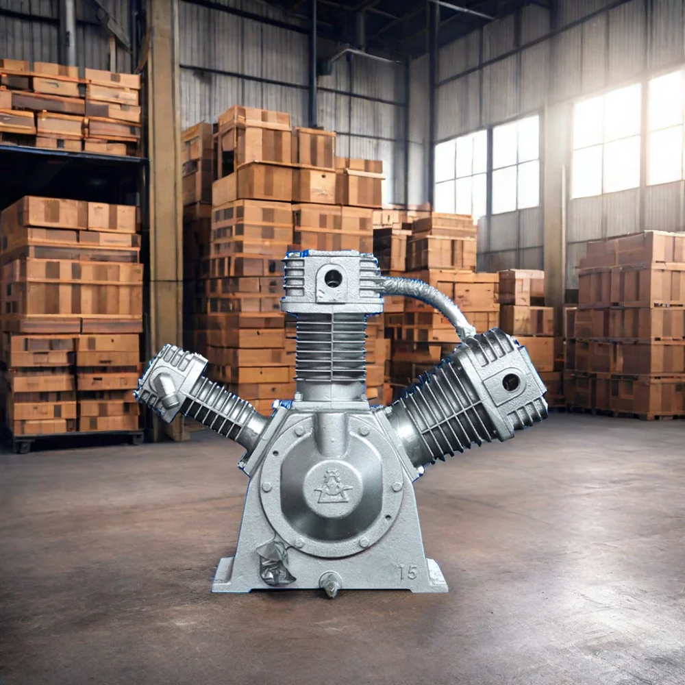 

High Power Series Piston Air Compressor Pump Head Best Price with 15KW Power and 30bar Working Pressure Oil Lubricated New