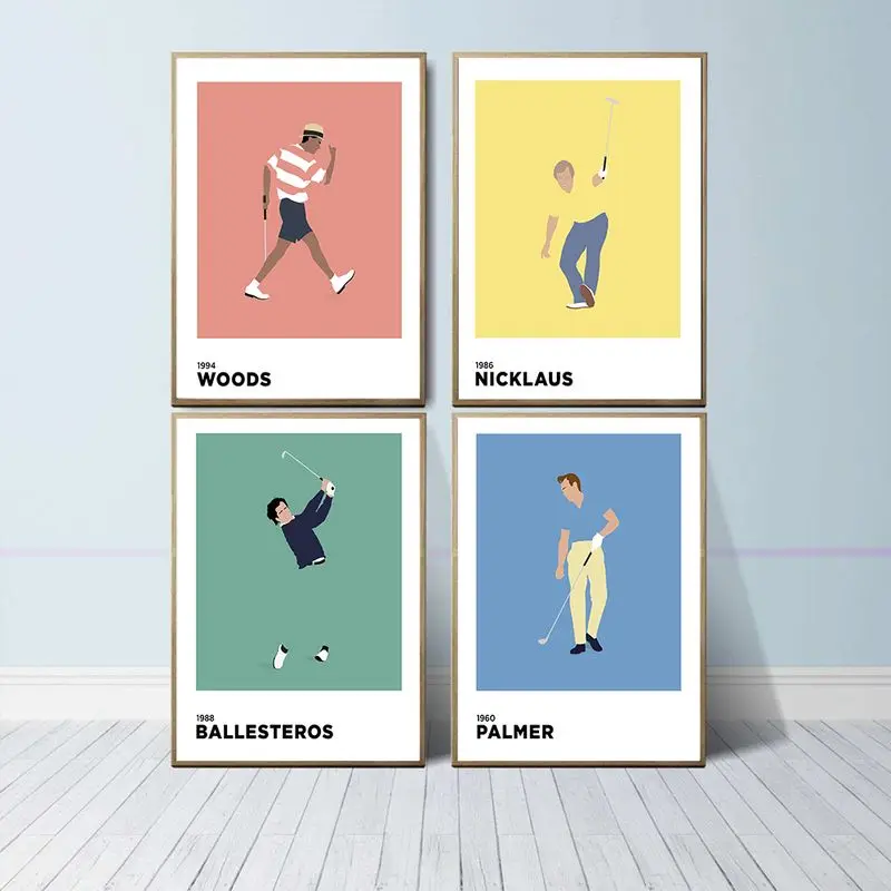 Golf Legend Sport Player Poster Canvas Painting Hot Wall Art Pictures Posters and Prints for Living Room Home Decor No Frame