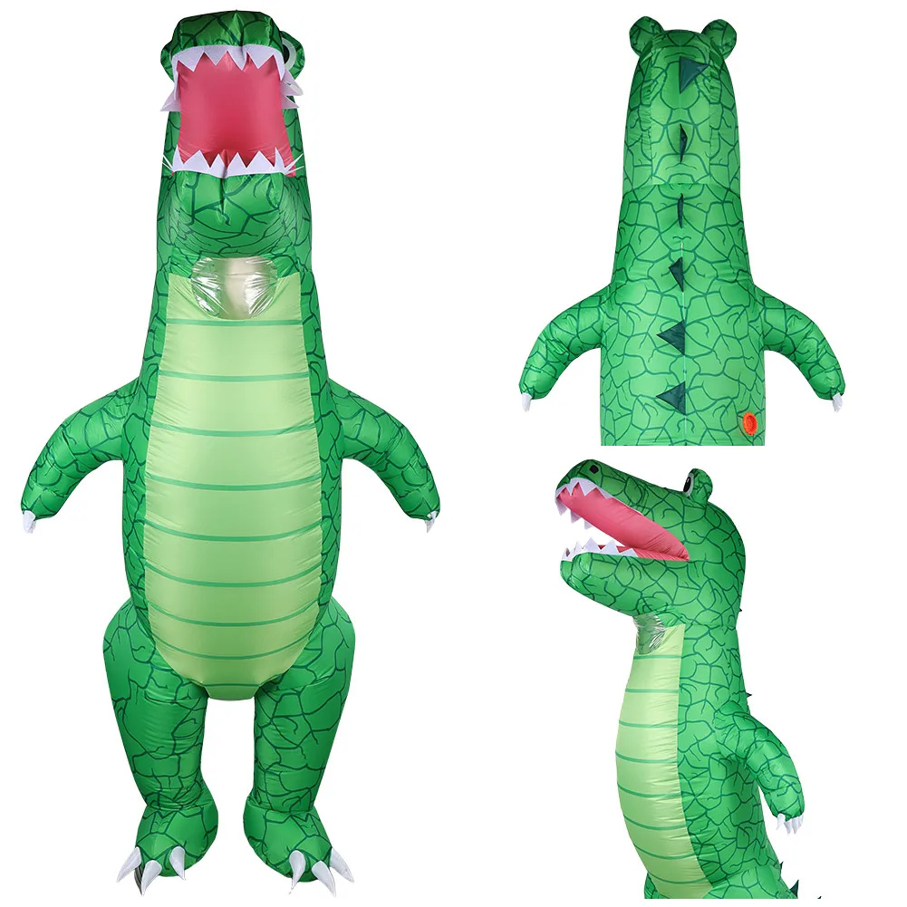 

Cosplay Crocodile Inflatable Costume Scary Blow Up Cosplay Animal Suits For Adult Halloween Christmas Party Festival Stage