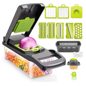 Multifunctional Vegetable Cutter Jelly Dicer Manual Shredder Grater Kitchen Vegetable Cutting Artifact