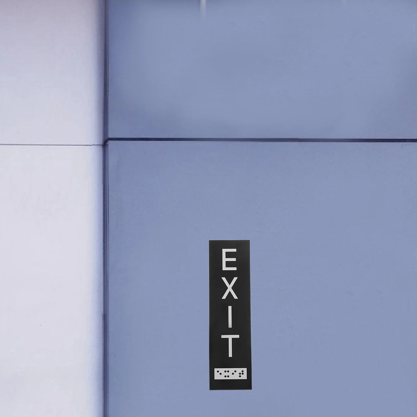 

Self-Adhesive Braille Exit Sign for Corridor Safety in Public Places Schools Hospitals Durable Fire Exit Indicator