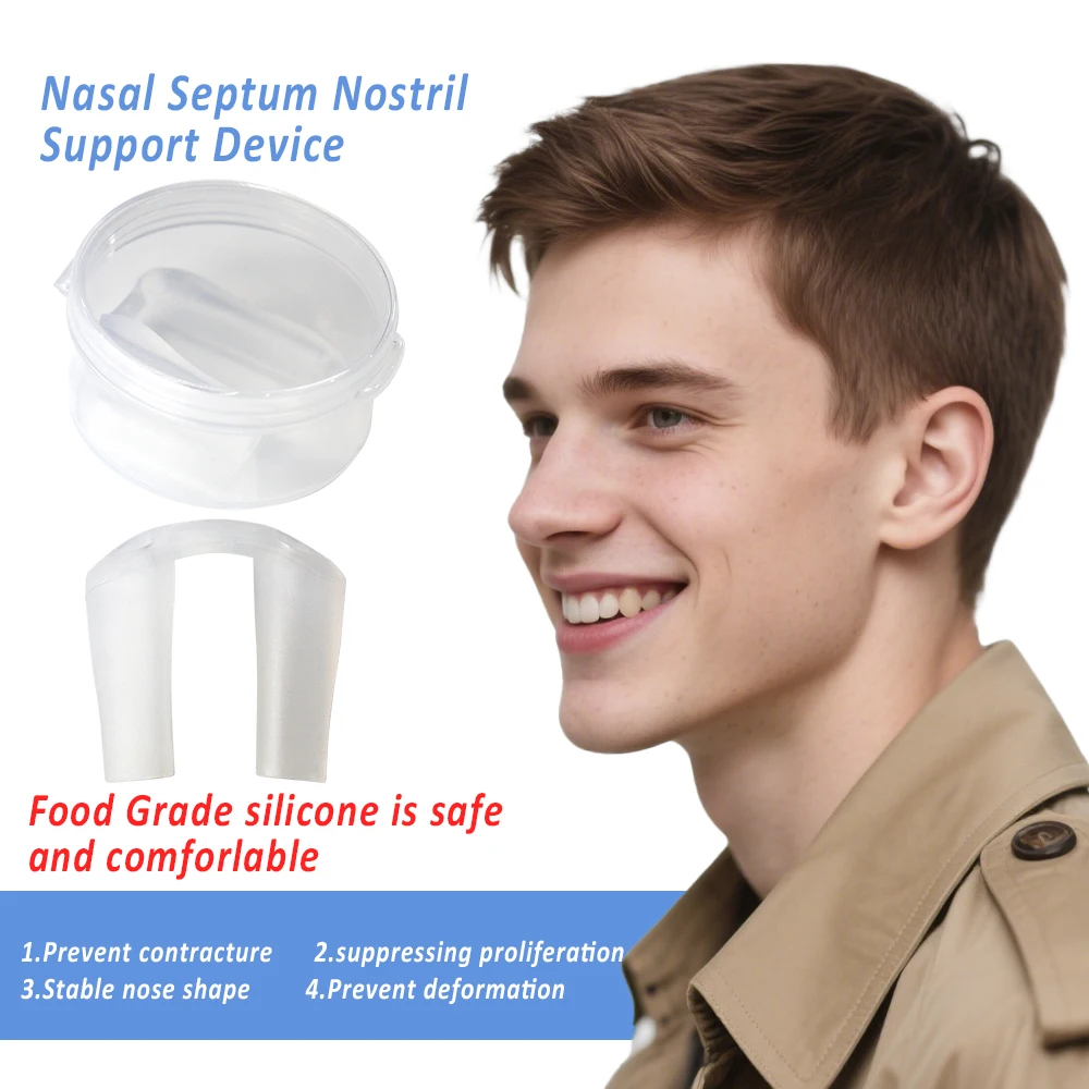 術後鼻矯正器 鼻形成術用シリコン製鼻孔サポート 矯正調整用 鼻の曲がりを修正する美容鼻クリップ 3サイズ