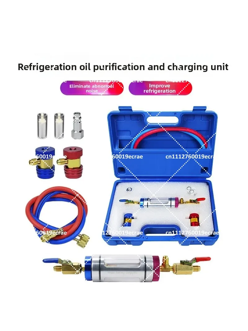 

Auto AC Compressor Oil Filter Analyzer Tool, Refrigeration Oil Purity Tester & Purifier Kit