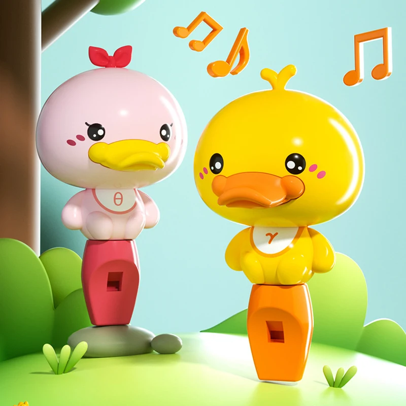 Sifflet de canard de dessin animé pour enfants, instruments de musique, jeux de développement pour enfants, jouet drôle pour garçons et filles, cadeau de récompense pour la maternelle