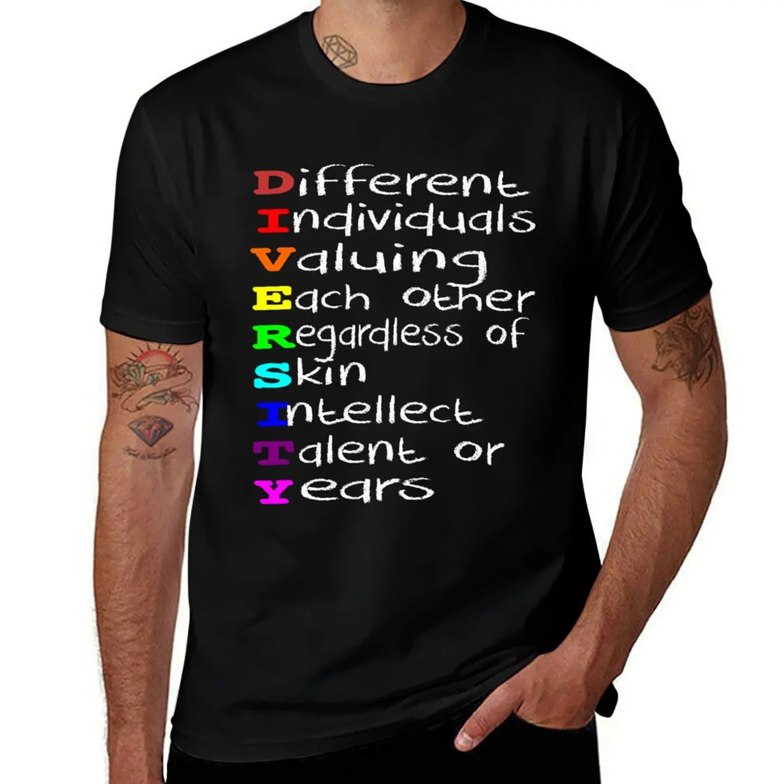 Diversity And It's Benefits - Value Everyone's Uniqueness T-Shirt t shirts for man graphic funny T-Shirt