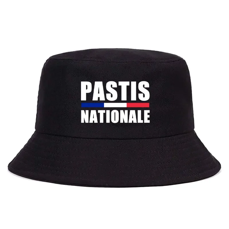 Fashion Pastis Nationale Reversible Bucket Hat Woman Man Summer Sun Beach Bob Panama Hats Girl Boy Outdoor Fisherman Caps