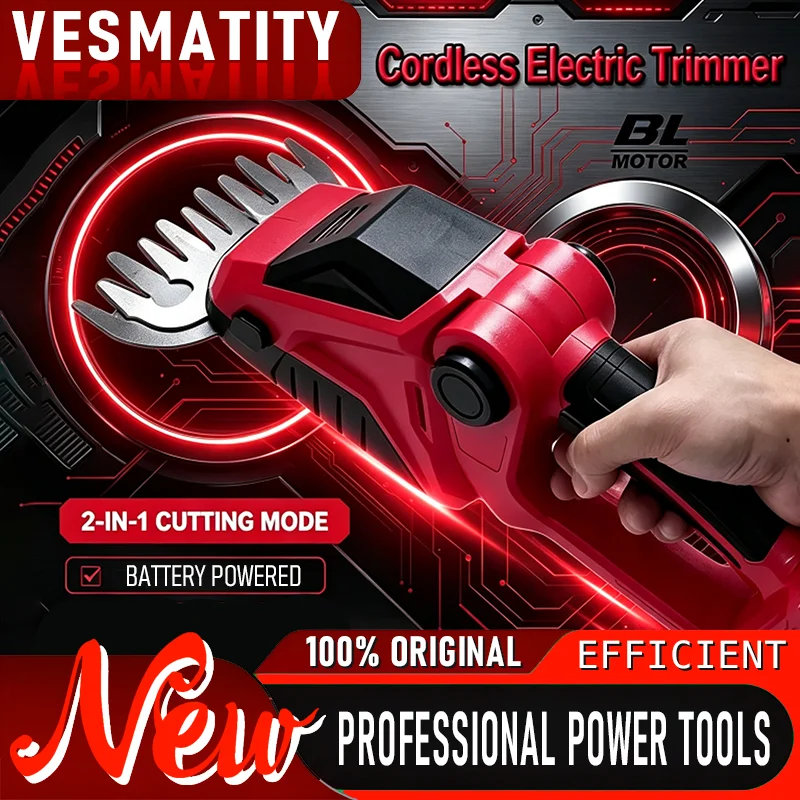 2026 NEW Electric grass trimmer cordless hedge bush trimmer shears handheld garden cutting tool for Milwaukee battery