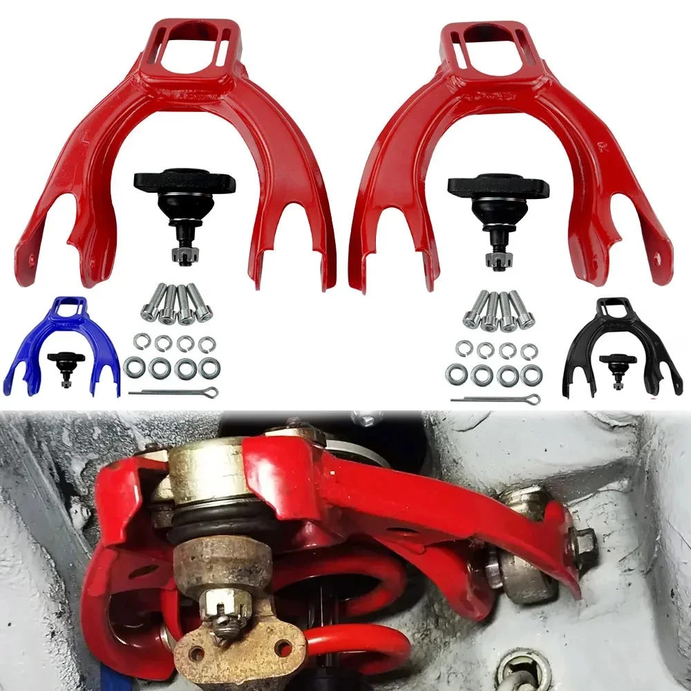 Racing Adjustable (L&R) Front Upper Control Arm Camber Kit 2/3/4 Door Front Car Upper Camber Arms For 92-95 Honda Civic Eg