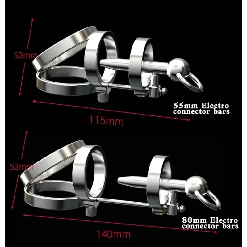 منتجات الكبار خواتم القضيب مع أنبوب قسطرة الإحليل PA BDSM جهاز لعبة الجنس الرئيسية للذكور قفص العفة من الفولاذ المقاوم للصدأ