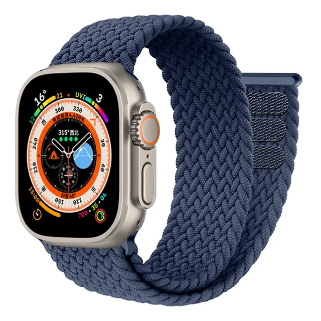 Geflochtene Solo Loop für Apple Watch Ultra Band 49 mm 45 mm 44 mm 40 41 42 46 mm Correa-Armband iWatch-Serie 11 10 9 7 SE 8 6 5 Armband