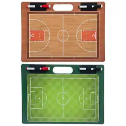 Football Tactic Board Training Assistant Equipment with Erasable Write Wipe Pen