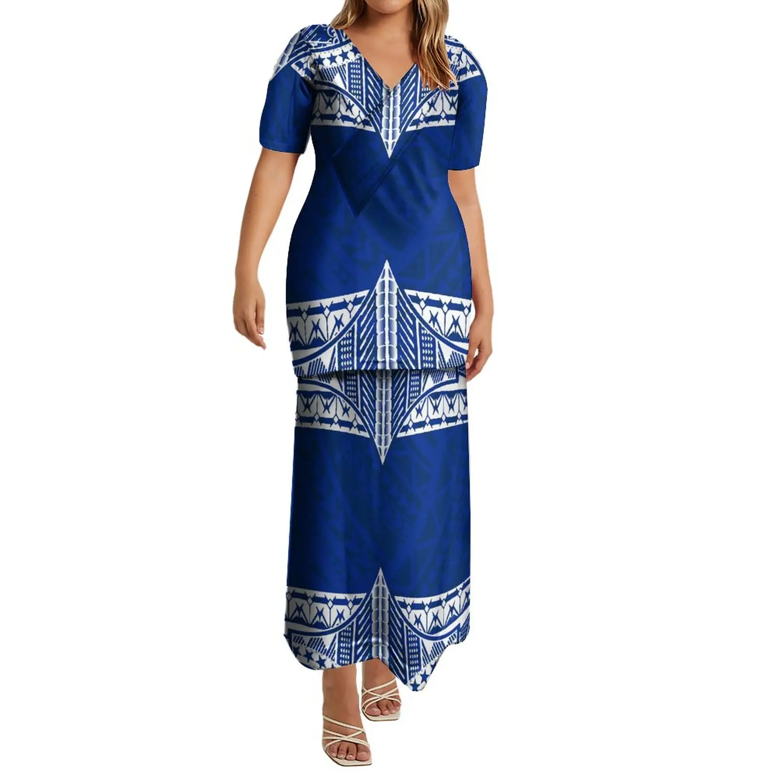 

Support your design Samoan Puletasi Summer Women's Dress Samoan Clothing party party suit skirt