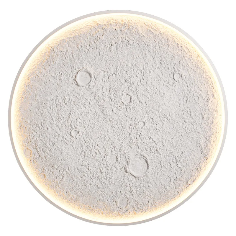 

Gypsum moon wall lamp, artistic relief lamp, creative fashion, simple and modern personality, minimalist gypsum lamp