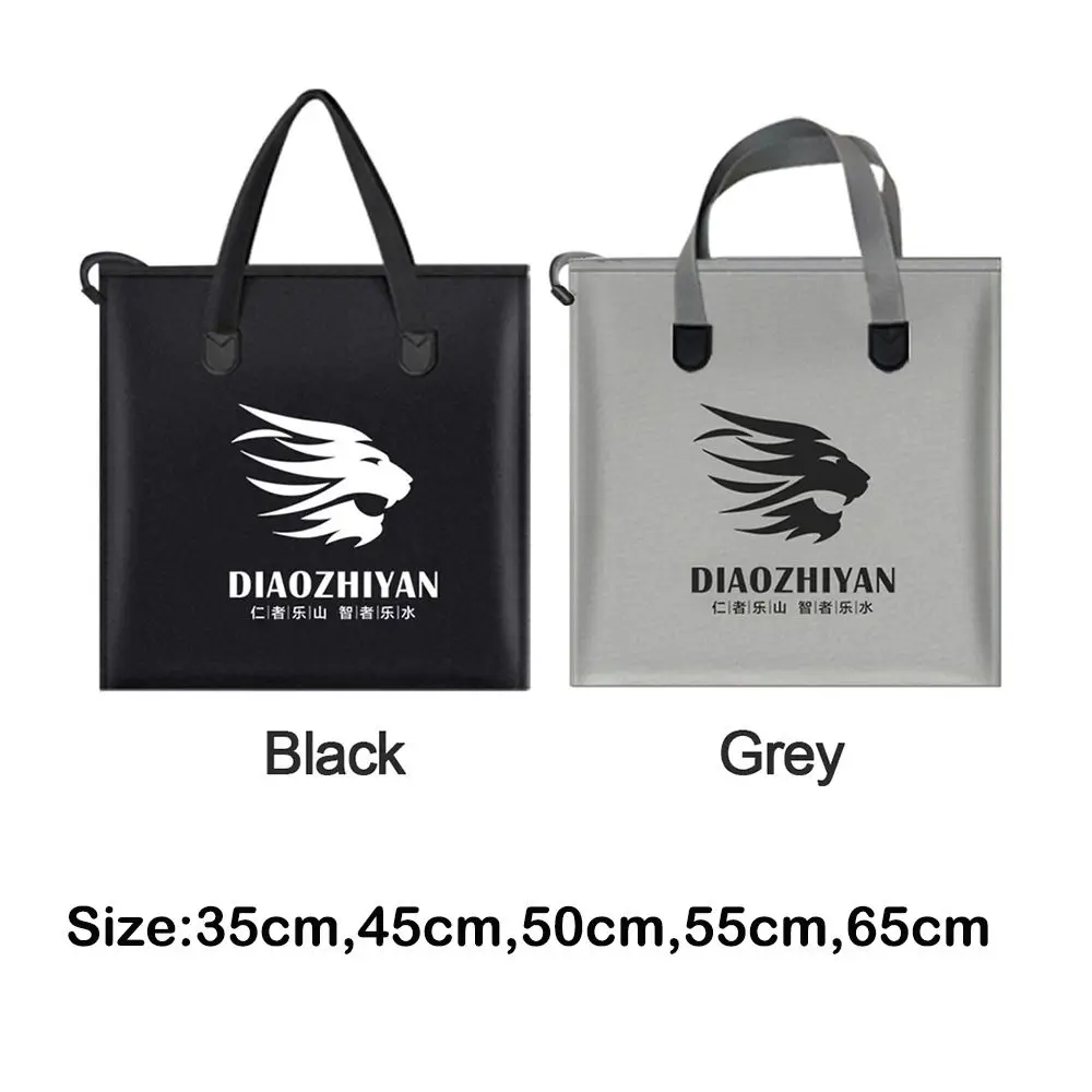 Portable Waterproof Fishing Bag Oxford Cloth Foldable Fishing Gear Pouch Large Capacity Fishing Tackle Bag