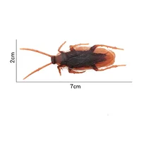 5-50Pcs Halloween Gadget Plastic Cockroaches Joke Decoration Props Rubber Toy Gags Practical Jokes Toys Plastic Bugs Cockroach 4