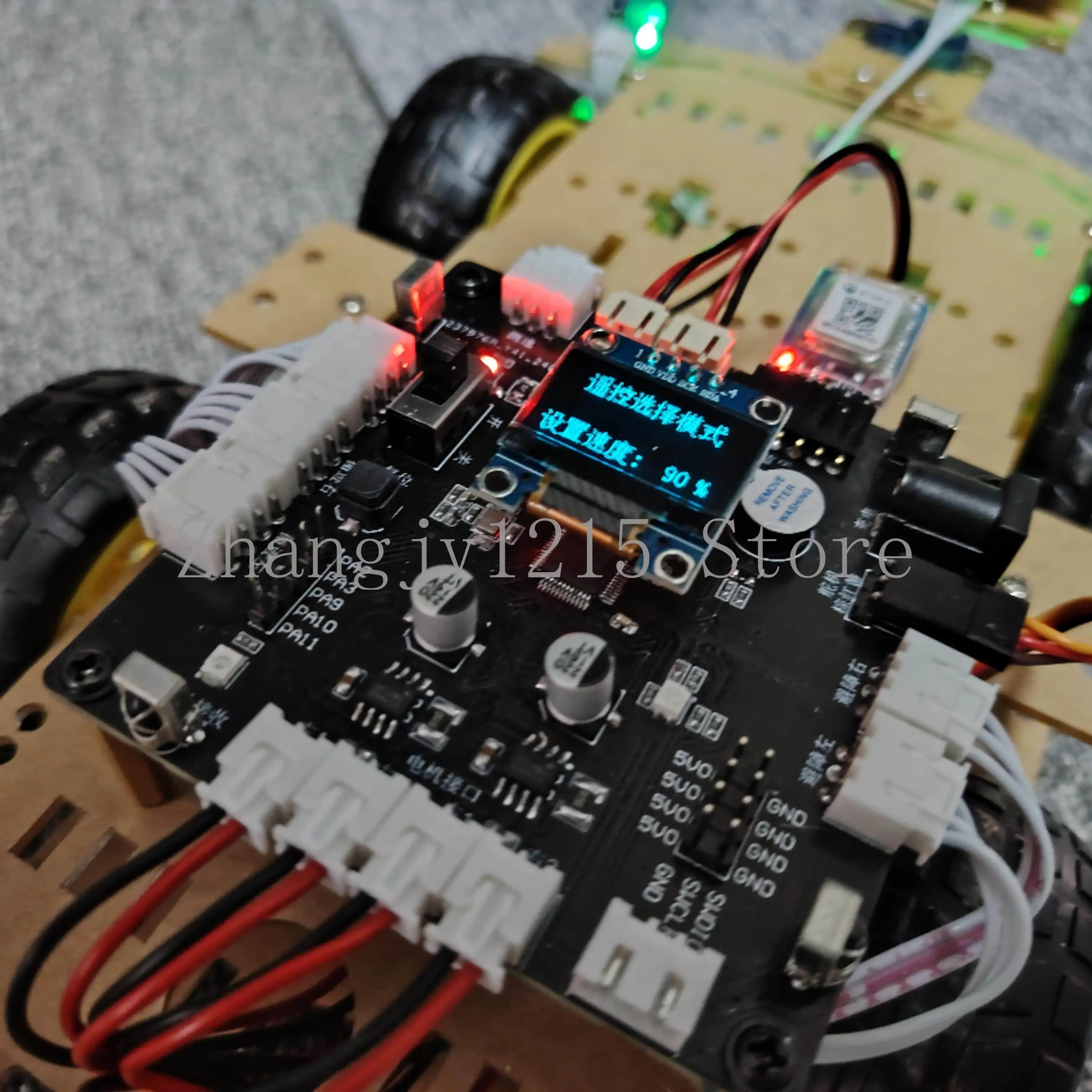 STM32 electric race smart car, tracking obstacle avoidance infrared student training DIY kit