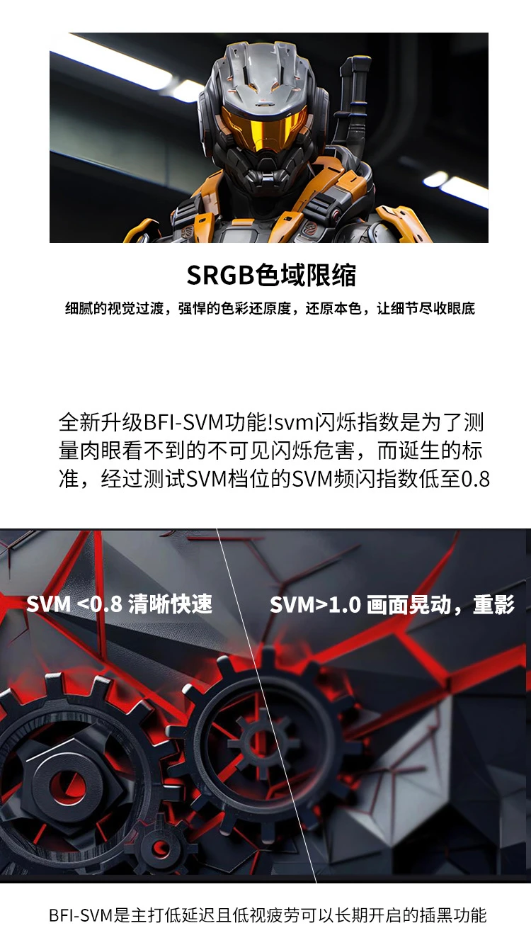 Monitor e-sport da gioco da 24 pollici 540 Hz