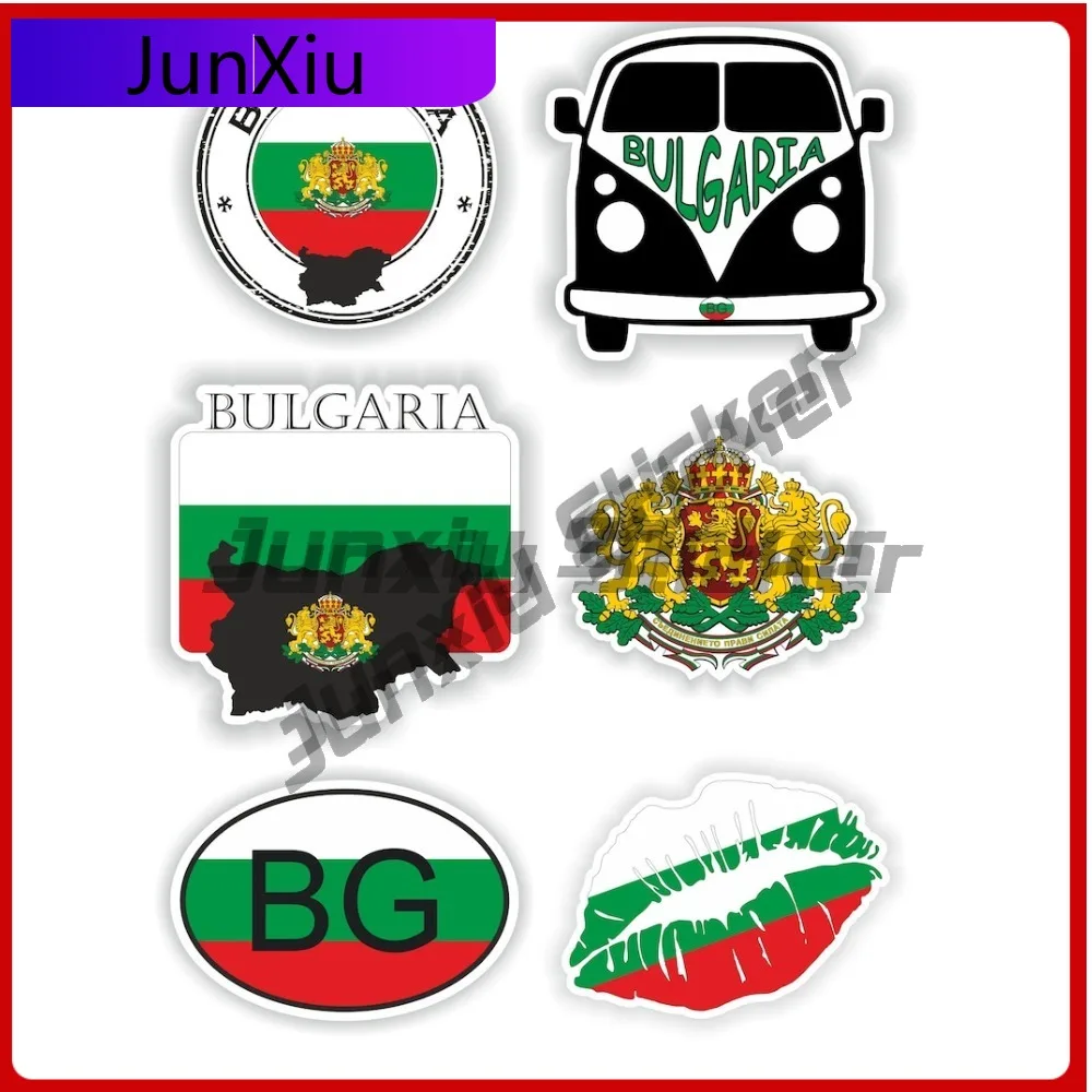 

Bulgaria Flag National Emblem Vinyl Decals Custom Stickers Motorcycle Accessories And Decals Suv Cover Waterproof Stickers Pvc