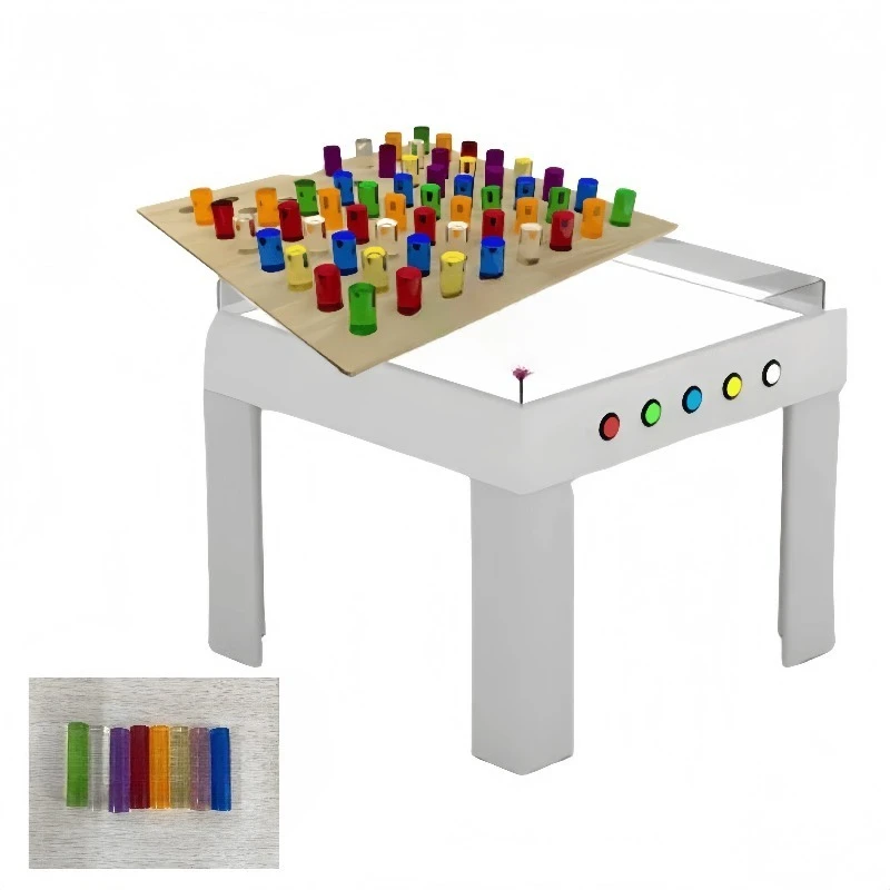 

Educational Equipment Children's Sand Table Activity Table Box with Color Stick