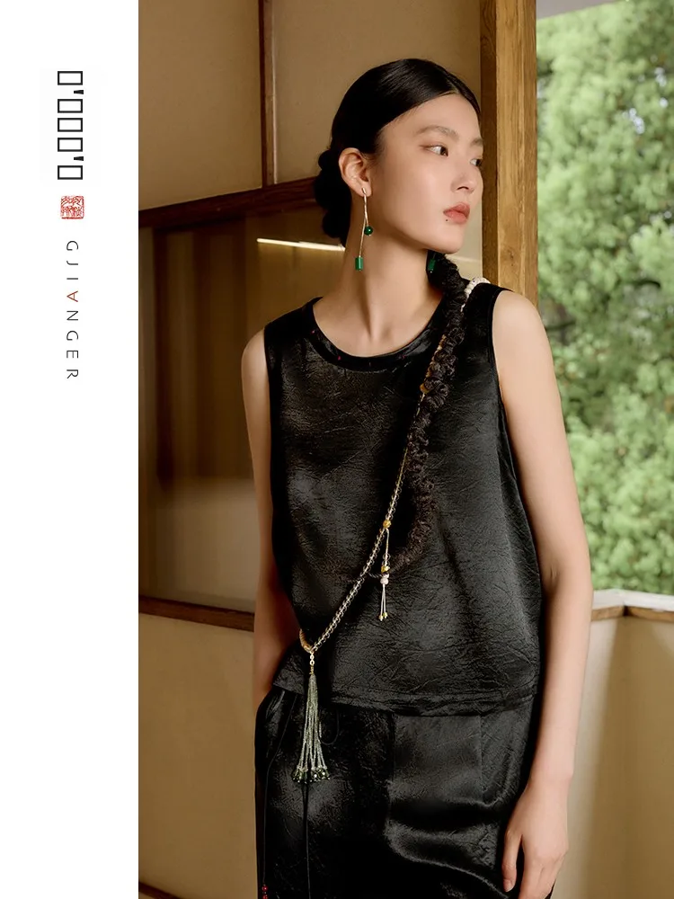 

Новый китайский оригинальный женский летний жилет из ацетатного волокна Svel 00% без све, майка, верхняя одежда обычной длины