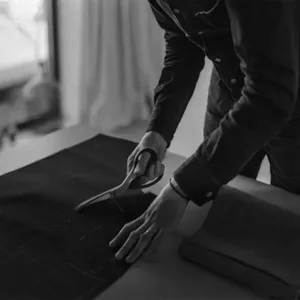 Blazer Slim Fit of Men's Double Breast, Casual Wedding suit, peak lapel, groom tuxedo, set of business suits, jacket and pants, 2 pieces Main Men's Men's Sales - №5