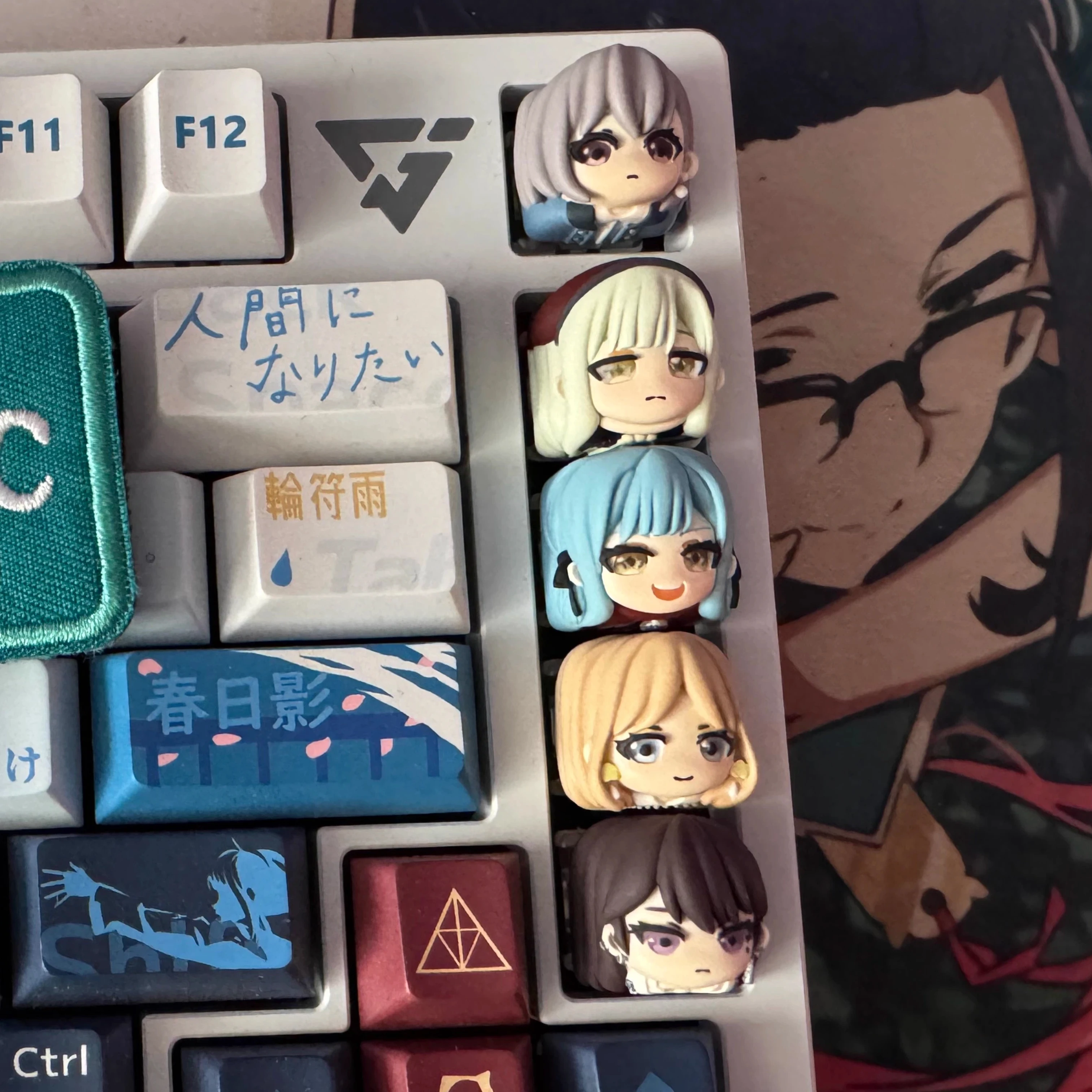 Ave Mujica YūTenji Nyamu Mortis Doloris Yahata Umiri Esc Oem Anime Charakter Mechanische Tastatur Zubehör Sammeln Einzelne Tastenkappe