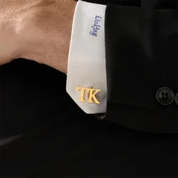 Gemelli con nome personalizzato regali di nozze LOGO gemello gioielli da uomo camicia da uomo personalizzata con iniziali incise personalizzate bottoni per gemelli