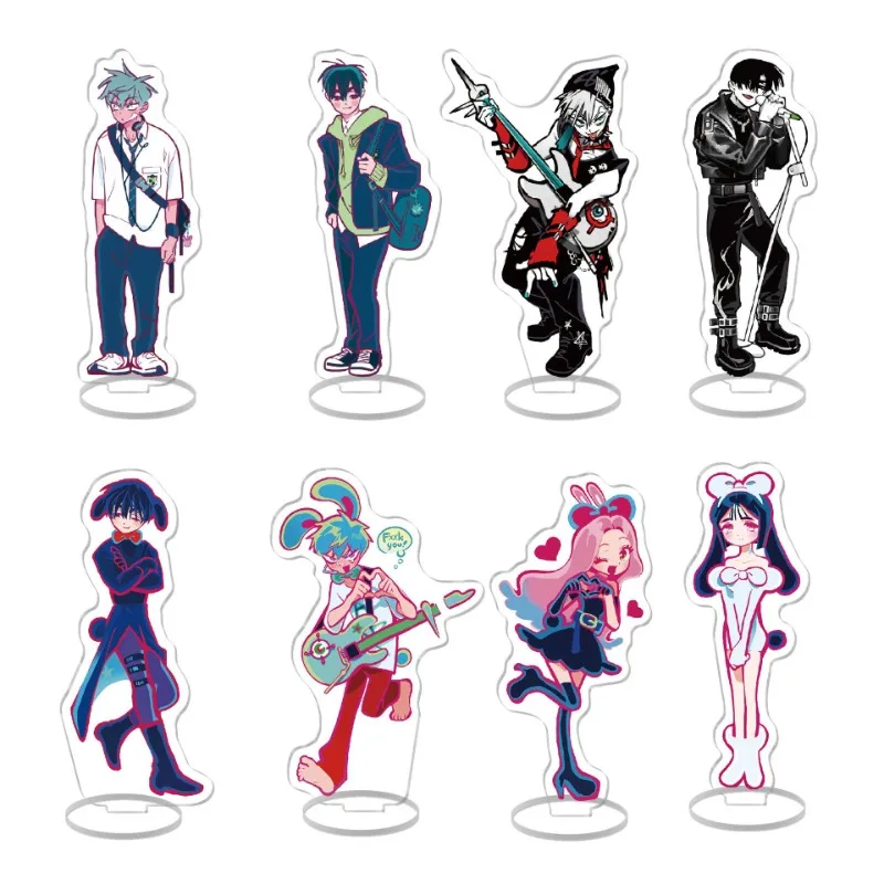 Alien Stage Figures Acrylic Stand Anime Action Keychain Accessories Collection for Friend Model Toys Gift Desktop Ornaments 15CM