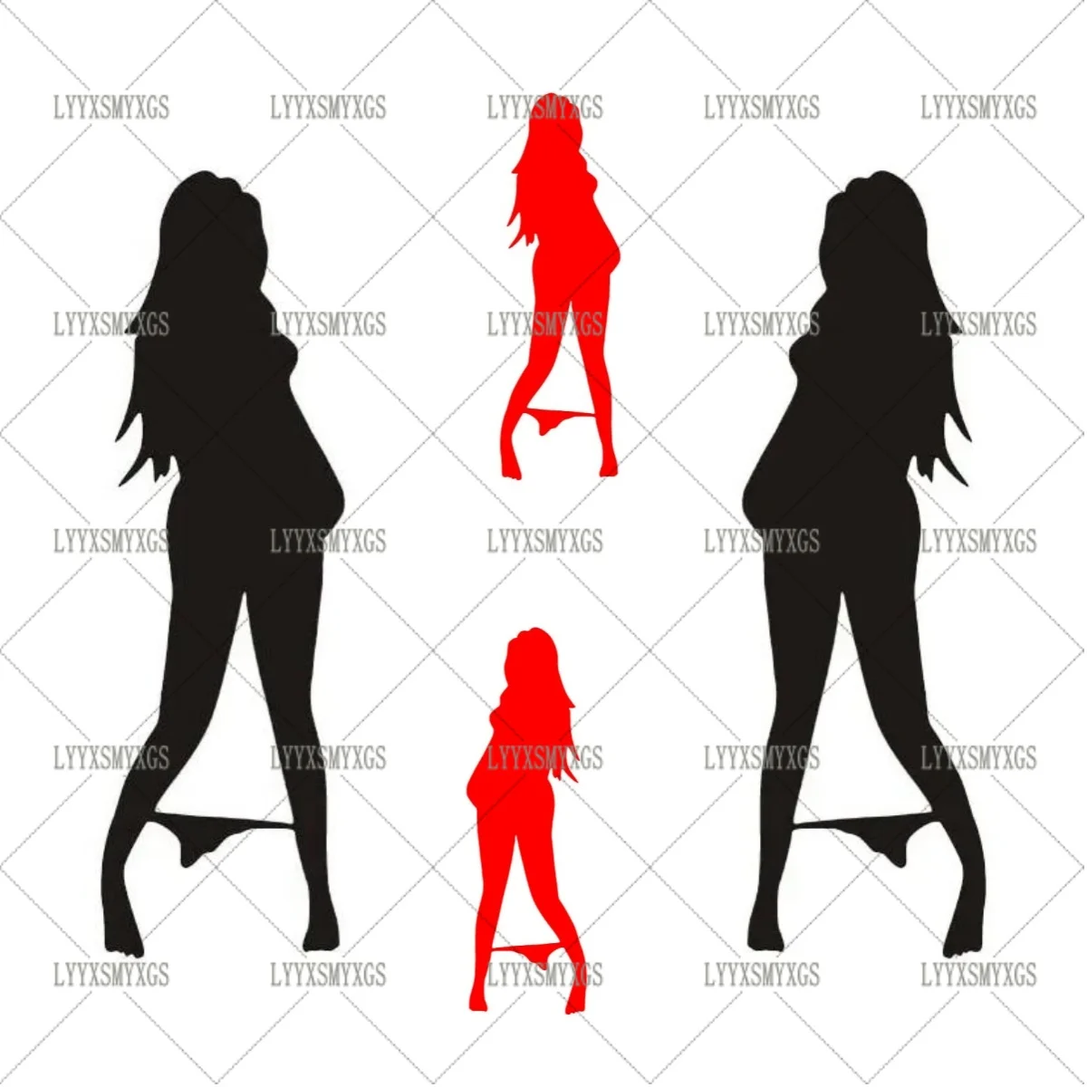 

Self-Adhesive Custom Sexy Bikini Beauty Car Stickers Waterproof Sunscreen Vinyl Decal PVC wholesale Accessories