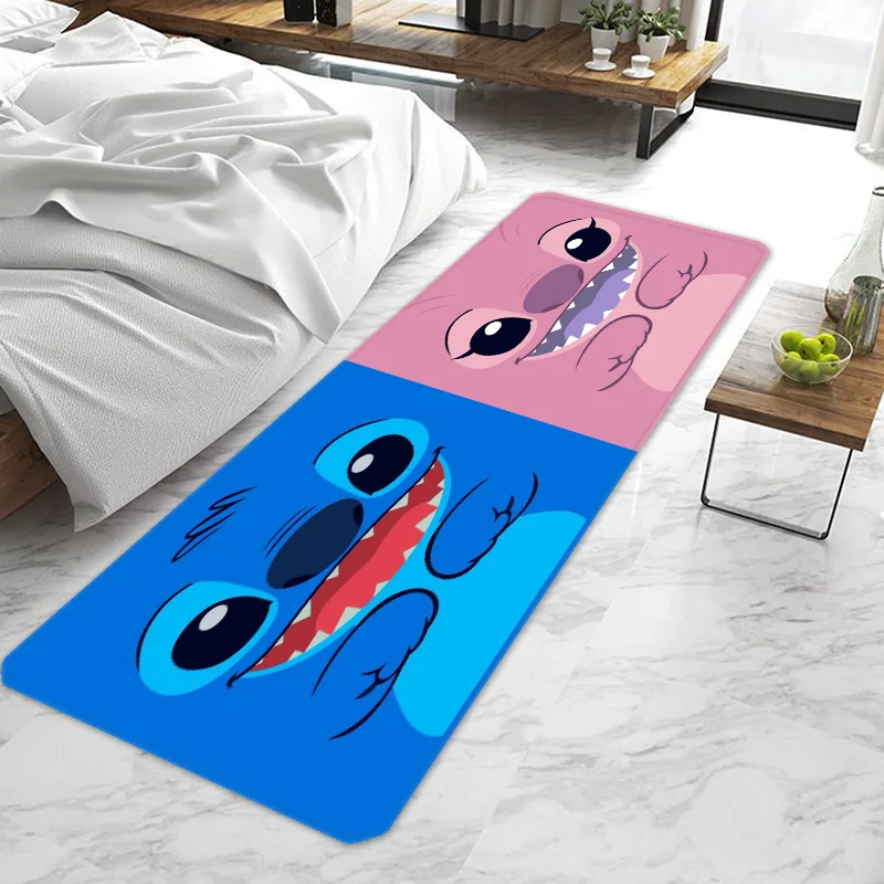 Stitch Funny Disney Door Mat Entrance Doormat Antypoślizgowy zmywalny dywan kuchenny Dywaniki do salonu Dywaniki do przedpokoju Maty do drzwi Łazienka B