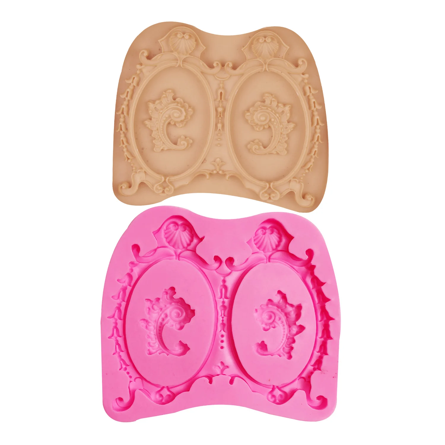 Large Oval Frame Gummy Baking Silicone Mold for Mirror Glaze Cake Decorating Tool Supplies